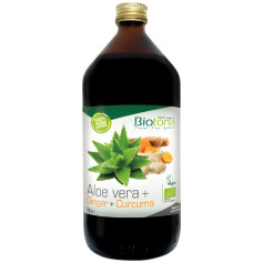 JUGO DE ALOE VERA + JENGIBRE + CÚRCUMA 1L BIOTONA