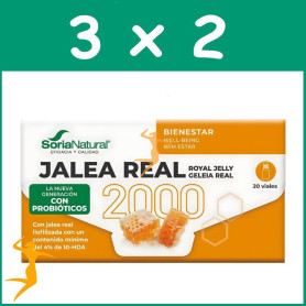 Pack 3x2 JALEA REAL 2000 CON PROBIÓTICOS 20 VIALES SORIA NATURAL