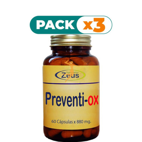 Pack 3x PREVENTI-OX 60 CÁPSULAS ZEUS
