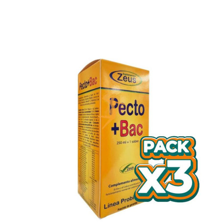 Pack 3x PECTO+BAC 250ML +1 SOBRE ZEUS