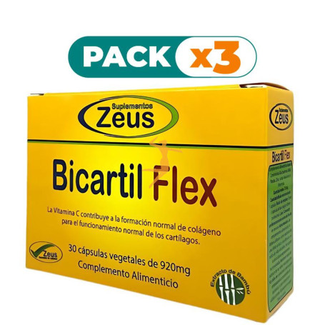 Pack 3x BICARTIL FLEX 30 CAPSULAS ZEUS