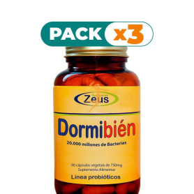 Pack 3x DORMIBIEN 90 CÁPSULAS VEGETALES ZEUS