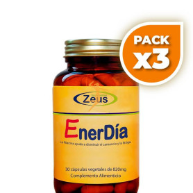 Pack 3x ENERDÍA 30 CÁPSULAS VEGETALES ZEUS