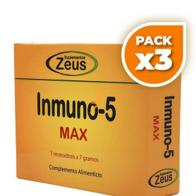 Pack 3x INMUNO-5 MAX 7 SOBRES ZEUS