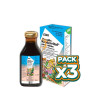 Pack 3x FLORADIX KINDERVITAL JARABE 250Ml. SALUS