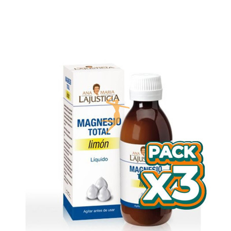 Pack 3x MAGNESIO TOTAL 200Ml. ANA M. LAJUSTICIA