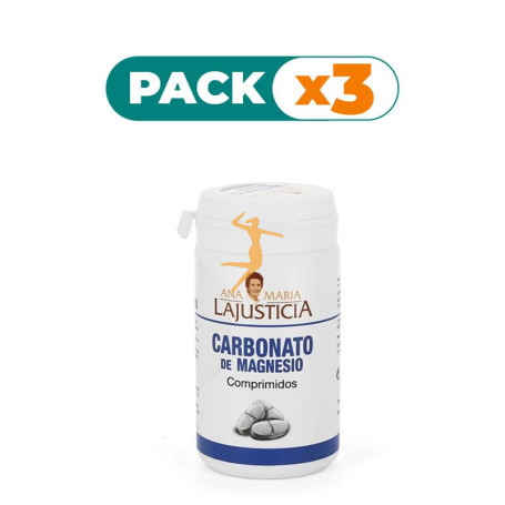 Pack 3x CARBONATO MAGNESIO 75 COMPRIMIDOS ANA M. LAJUSTICIA
