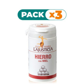 Pack 3x HIERRO MIEL 135Gr. ANA M. LAJUSTICIA