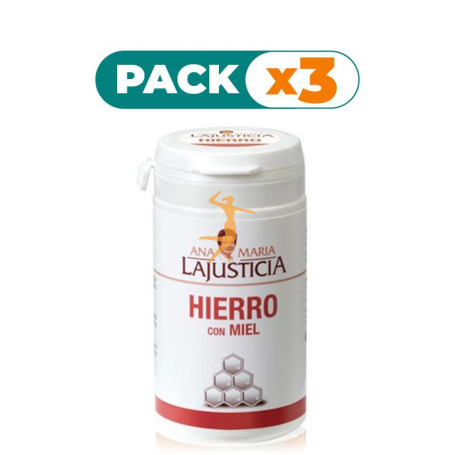 Pack 3x HIERRO MIEL 135Gr. ANA M. LAJUSTICIA