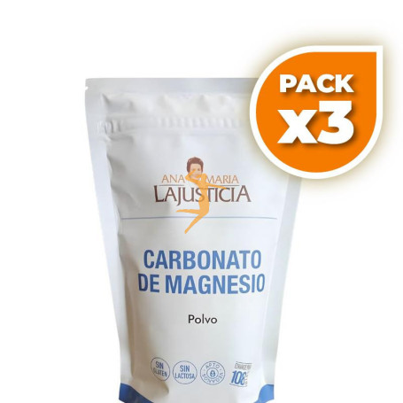 Pack 3x CARBONATO DE MAGNESIO 130Gr. ANA M. LAJUSTICIA