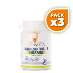 Pack 3x MAGNESIO TOTAL 5 SALES + HARPAGO 70 COMPRIMIDOS ANA M. LA JUSTIC