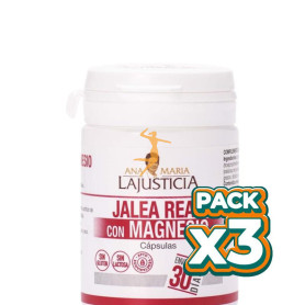 Pack 3x JALEA REAL CON MAGNESIO 60 CÁPSULAS ANA MARÍA LAJUSTICIA