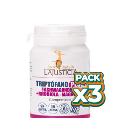 Pack 3x TRIPTÓFANO PLUS CON ASHWAGANDHA 60 COMP. ANA MARÍA LAJUSTICIA