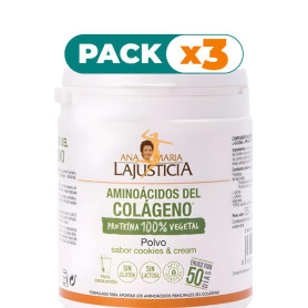 Pack 3x AMINOÁCIDOS DEL COLÁGENO EN POLVO 350G ANA MARÍA LAJUSTICIA