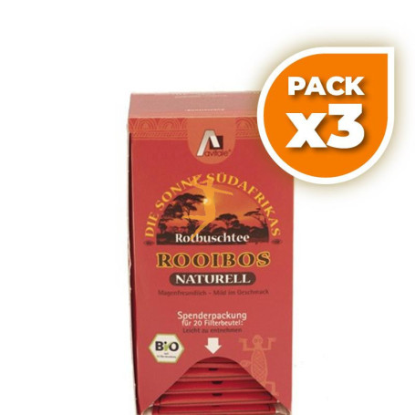 Pack 3x ROOIBOS NATURAL BIO 20 FILTROS EVICRO