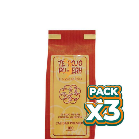 Pack 3x TÉ ROJO PU ERH 100Gr. AVITALE