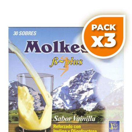 Pack 3x MOLKESOL 30 SOBRES VAINILLA YNSADIET