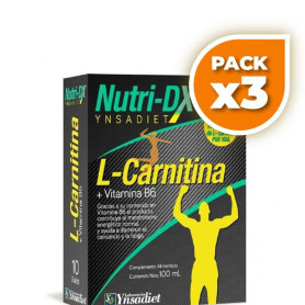 Pack 3x NUTRI DX L-CARNITINA 10 AMPOLLAS YNSADIET