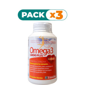 Pack 3x ZENTRUM CARDIO PLUS OMEGA 3 60 PERLAS YNSADIET