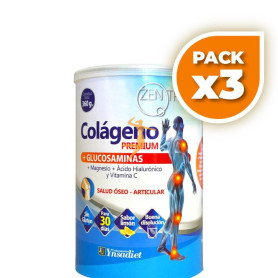 Pack 3x COLÁGENO PREMIUM HIDROLIZADO ENVASE DE 360G YNSADIET