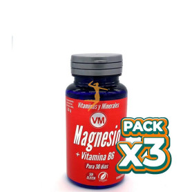 Pack 3x MAGNESIO + VITAMINA B6 ENVASE DE 60 COMPRIMIDOS YNSADIET