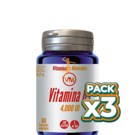 Pack 3x VITAMINA D3 4000 UI 60 CAPSULAS VEGETALES YNSADIET