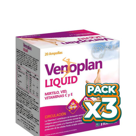 Pack 3x VENOPLAN LIQUID 20 AMPOLLAS YNSADIET