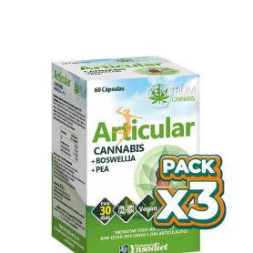Pack 3x ARTICULAR CANNABIS 60 CAPSULAS YNSADIET