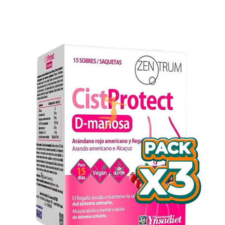 Pack 3x CISTPROTECT D-MANOSA 15 SOBRES YNSADIET