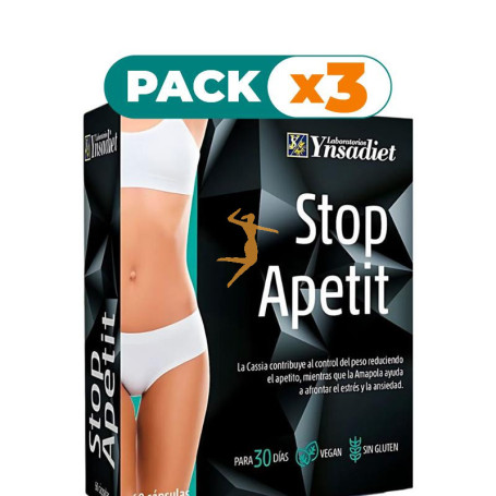 Pack 3x STOP APETIT 60 COMPRIMIDOS YNSADIET