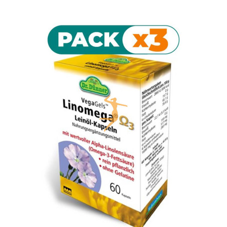 Pack 3x LINOMEGA 60 CÁPSULAS DR. DUNNER