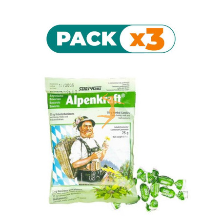 Pack 3x CARAMELOS ALPENKRAFT SALUS