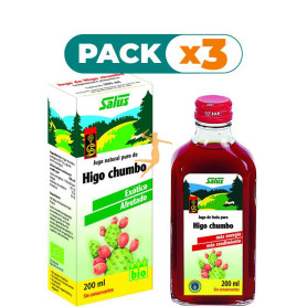 Pack 3x HIGO CHUMBO JUGO DE PLANTA FRESCA 200Ml. SALUS
