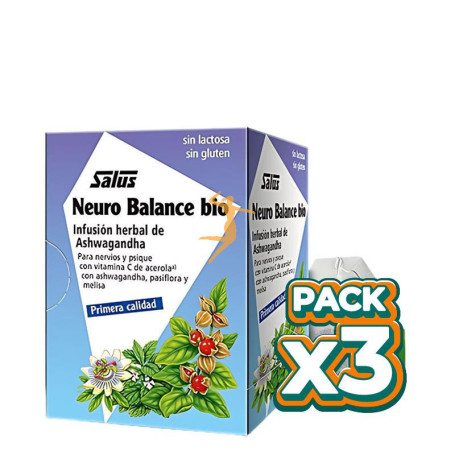 Pack 3x NEURO BALANCE BIO 15 BOLSITAS FILTRO SALUS