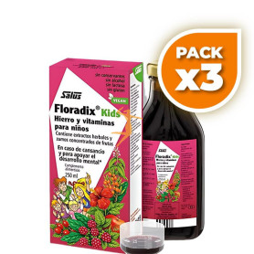 Pack 3x FLORADIX KIDS 250 ML SALUS