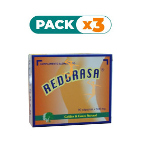Pack 3x REDGRASS 90 CÁPSULAS GOLDEN GREEN