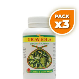 Pack 3x GRAVIOLA 90 CÁPSULAS GOLDEN GREEN