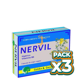 Pack 3x NERVIL 60 CÁPSULAS GOLDEN GREEN