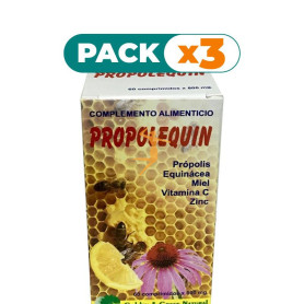 Pack 3x PROPOLEQUIN 60 COMPRIMIDOS GOLDEN GREEN
