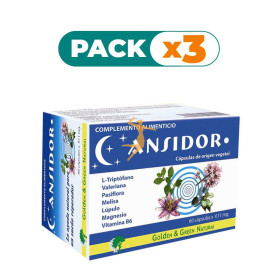 Pack 3x ANSIDOR 60 CÁPSULAS GOLDEN GREEN