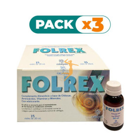 Pack 3x FOLREX 15 VIALES CATALYSIS