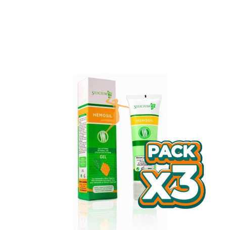 Pack 3x SILICIUM HEMOSIL GEL 100Ml.