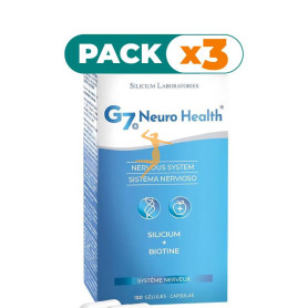 Pack 3x G7 NEURO HEALTH 120 CÁPSULAS SILICIUM