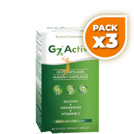Pack 3x G7 ACTIV+ 60 CÁPSULAS SILICIUM