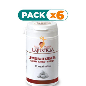 Pack 6x LEVADURA Y GERMEN 80 COMPRIMIDOS ANA M. LAJUSTICIA