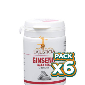 Pack 6x GINSENG + JALEA 90 CÁPSULAS LAJUSTICIA