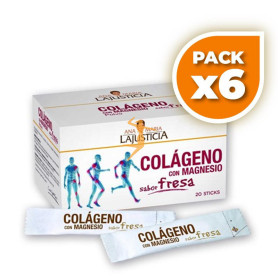 Pack 6x COLÁGENO CON MAGNESIO STICK (FRESA) ANA Mª LAJUSTICIA