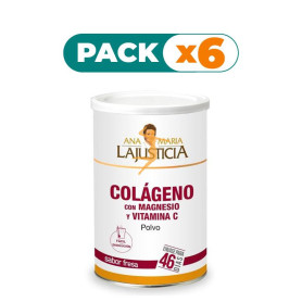 Pack 6x COLÁGENO CON MAGNESIO FRESA 350Gr. ANA M. LAJUSTICIA