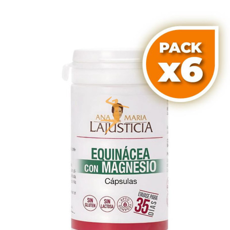 Pack 6x EQUINÁCEA CON MAGNESIO 70 CÁPSULAS ANA MARÍA LAJUSTICIA