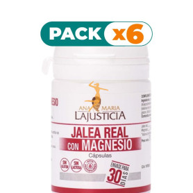 Pack 6x JALEA REAL CON MAGNESIO 60 CÁPSULAS ANA MARÍA LAJUSTICIA